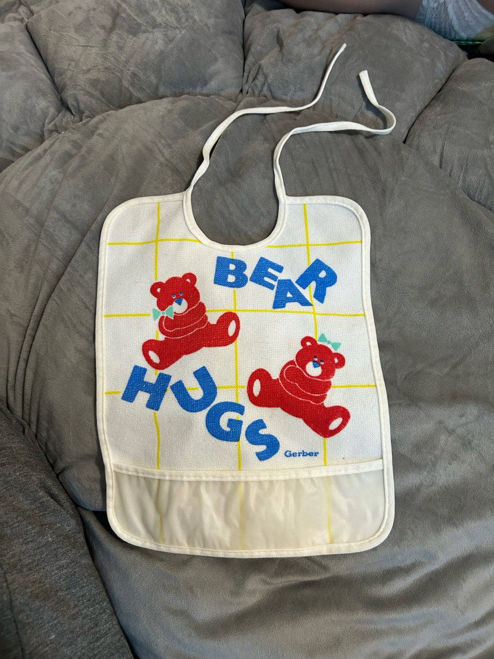 Gerber Red Bear Hug Kids Bib